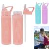 1 Sports Water Bottle Biking Wide Mouth Double Wall Flip Straw 700mL Travel Gym view 4