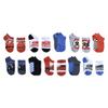 Cars Boys 10-pack No Show Socks, Light Gray Heather, 4-6 Years US view 2