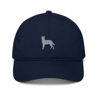Belgian Malinois hat, Embroidered Unisex Organic dad hat, Malinois hat, Malinois Gifts, Classic Design.