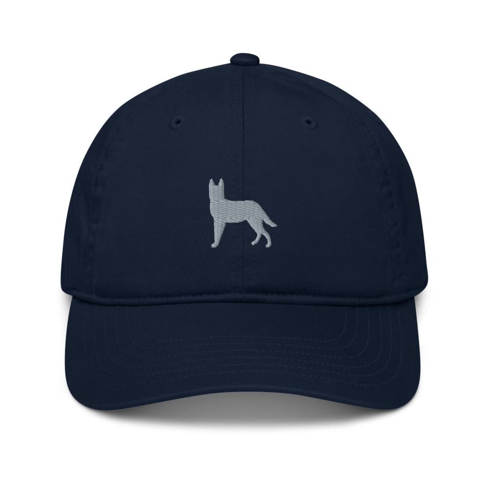 Belgian Malinois hat, Embroidered Unisex Organic dad hat, Malinois hat, Malinois Gifts, Classic Design.