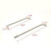Boat Windshield Bracket | 10 3/4 Inch Stainless Steel (Set of 2) view 3