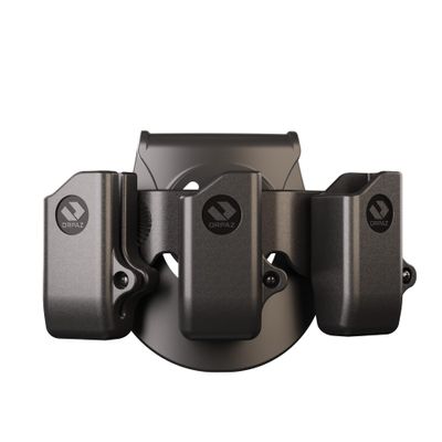 Orpaz G40 Pistol Mag Pouch Compatible with Glock 40 Magazine Holster for 0.40, 9mm Magazine Holder (Triple Mag, Paddle)