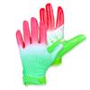 Battle Sports Watermelon Wide Receiver Football Gloves, Ultra Stick Adult & Youth Gloves - Adult Large, Red/White/Green view 2
