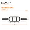 CAP Barbell 34" Olympic Triceps Bar, Black (OBIS-34SB) view 4