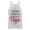 Fifth Sun Chin Up Just More Women's Racerback Tank Top, White Heather, Small view 1