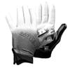 Battle Sports Gradient Black Wide Receiver Football Gloves, Ultra Stick Adult & Youth Gloves - Adult Medium, Black/White view 2