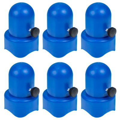 Plastic Trampoline Pole Caps 6 Pack Enclosure Pole Cap Trampoline Accessories
