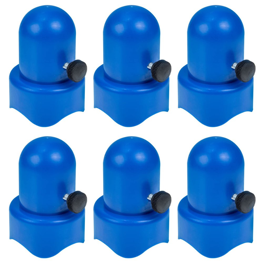 Plastic Trampoline Pole Caps 6 Pack Enclosure Pole Cap Trampoline Accessories