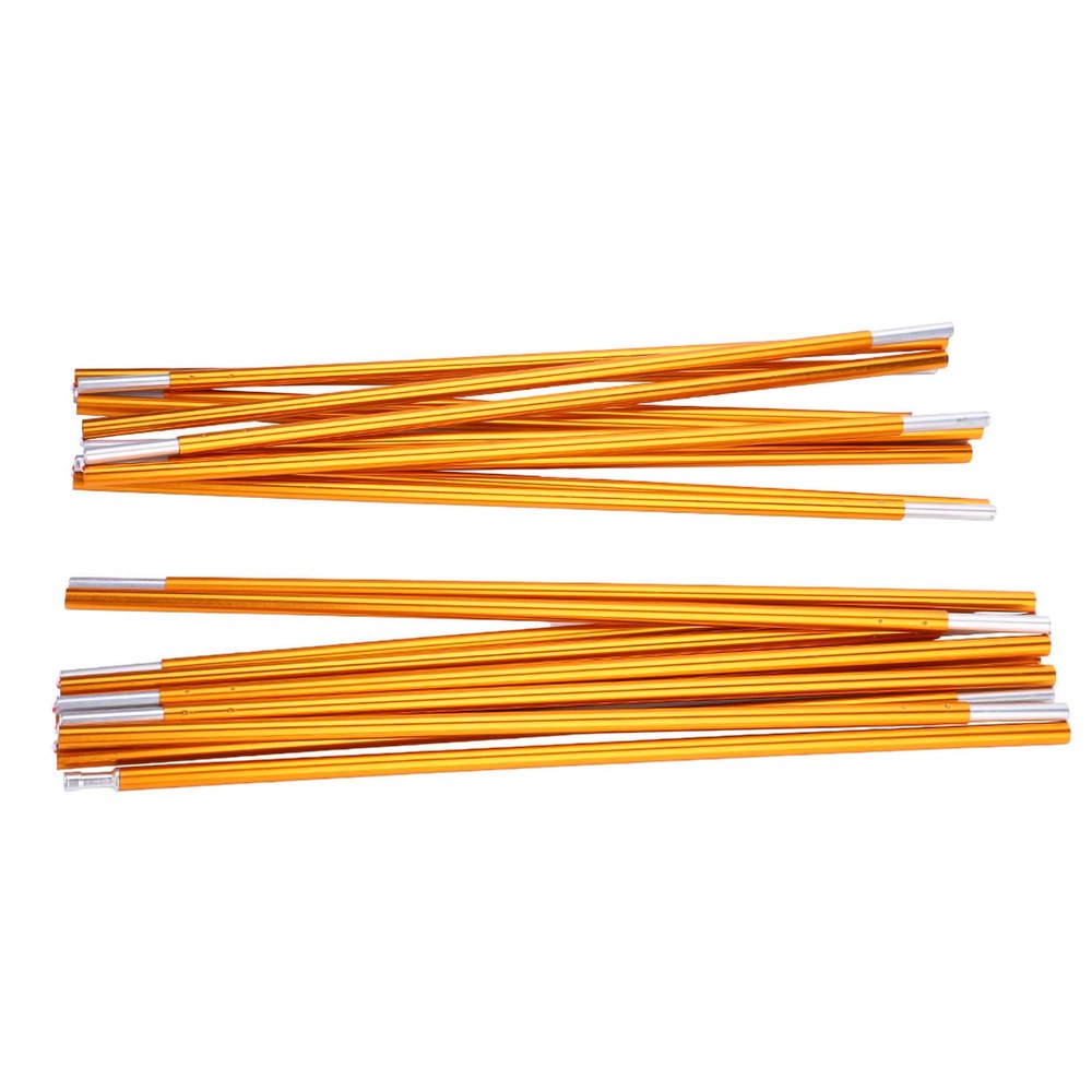 11pcs/Set 11.8ft Durable Aluminum Alloy Tarp Poles Ten Poles Family Tent Stakes Support Bars Accessory for Double Persons Tent for Outdoor Camping,2 Set Tent Poles, Hiking, Picnic, 2 Set Tent Po