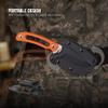 Ruike Survival Hunting EDC Fixed Blade Knife With Sheath,Small Lightweight,14c28n Full-Tang, Bushcraft BowieTactical Camping Gear For Men,Defense Top Horizontal Stainless Steel,Carry Kydex Blet, F815 view 2