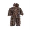 ROCREEK 3D Leafy Camo Suit Hooded Ghillie Hunting Clothing with Built-in Face Mask (Brown Woodland, Large-X-Large) view 1