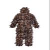 ROCREEK 3D Leafy Camo Suit Hooded Ghillie Hunting Clothing with Built-in Face Mask (Brown Woodland, Large-X-Large) view 2