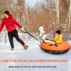 Meagoo Heavy Duty Snow Tube, Inflatable Durable 40" Snow Sled Tube with Cushion Seat, Premium Sturdy 600D Canvas Cover Sledding Tube with Towable Pull Ring and Reinforced Handles view 4