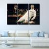 TISHIRON Football Star Canvas Wall Art CR7 Poster Painting Cristiano Ronaldo Competition Artwork 3 Pieces Home Decor for Living Room Dining Bedroom Prints Ready to Hang 42x28 in view 1