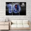 Canvas Wall Art Motivational Football Poster 3 Piece Lionel Messi Painting Modern Artwork Canvas Art Print for Living Room Bedroom Dining Room Wall Decor Stretched and Framed Ready to Hang 36x24 in view 2