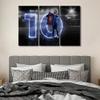 Canvas Wall Art Motivational Football Poster 3 Piece Lionel Messi Painting Modern Artwork Canvas Art Print for Living Room Bedroom Dining Room Wall Decor Stretched and Framed Ready to Hang 36x24 in view 3