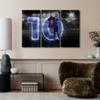 Canvas Wall Art Motivational Football Poster 3 Piece Lionel Messi Painting Modern Artwork Canvas Art Print for Living Room Bedroom Dining Room Wall Decor Stretched and Framed Ready to Hang 36x24 in view 4