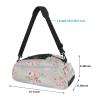 MOSISO Bike Rack Bag, Peony Waterproof Bicycle Trunk Pannier Rear Seat Pouch Cycling Bike Carrier Backseat Storage Luggage Saddle Shoulder Bag, Gray view 3