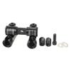 AMEYXGS Archery Bow Stabilizer Single Side V-bar Fully Adjustable V-Bar Mount Quick Disconnect Bow Rod Stabilizer (Black/Double v bar) view 1