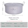 Boundless Voyage Outdoor Camping Titanium Pot 5.0L Stockpot with Lid Folding Handle Hiking Picnic Portable Big Capacity Soup Pot Home Kitchen view 3