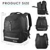 BROTOU Basketball Backpack, Large Basketball Bag with Shoes and Ball Compartment, Soccer Backpacks for Football/Volleyball (Black) view 2