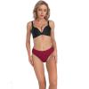Amwounu High Waisted Cotton Thongs For Women High Rise Panties Soft Red Green Black Thong Size XL Pack of 6 view 2