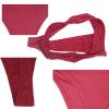 Amwounu High Waisted Cotton Thongs For Women High Rise Panties Soft Red Green Black Thong Size XL Pack of 6 view 4