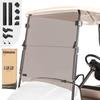 10L0L Golf Cart Windshield, Folding EZGO TXT Windscreen, Thick Golf Cart Windscreen Kit, Upgrade Polycarbonate (PC) High Strength Impact Resistance, Fits EZGO TXT 1995-2013 view 1