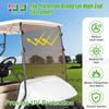 10L0L Golf Cart Windshield, Folding EZGO TXT Windscreen, Thick Golf Cart Windscreen Kit, Upgrade Polycarbonate (PC) High Strength Impact Resistance, Fits EZGO TXT 1995-2013 view 2