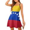 Venezuela Flag Sling Dress Fashion Swing Mini Sundress Tank T Shirt Dresses for Women M view 1