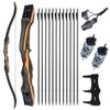 TOPARCHERY 62" Recurve Bow,Bow and Arrow Adult Archery Bow Set for Adults or Beginner Practice Competition Longbow Kit(45 LBS) view 1