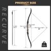 TOPARCHERY 62" Recurve Bow,Bow and Arrow Adult Archery Bow Set for Adults or Beginner Practice Competition Longbow Kit(45 LBS) view 4