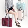 Folding Travel Bag Nylon Women Travel Bags Large Capacity Hand Luggage Tote Duffel Set Overnight for Lady & Men (Red Wine) view 2