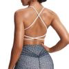 Aoxjox Women's Workout Sports Bras Fitness Trinity Ivy Low Impact Bra Yoga Crop Tank (White, Small) view 1