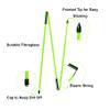 Eshan Golf Alignment Sticks 2 Pack Swing Training Aid Equipment Collapsible Trainer Practice Rods Posture Corrector in Handy Storage Tube Case for Men Women Golfer Swinging (Mint Green) view 3