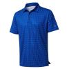 Golf Shirts for Men Dry Fit Short Sleeve Print Performance Moisture Wicking Polo Shirt Patriotic Star view 1