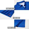 Golf Shirts for Men Dry Fit Short Sleeve Print Performance Moisture Wicking Polo Shirt Patriotic Star view 4