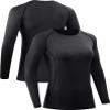 CADMUS Women's Workout Long Sleeve Shirts for Running Yoga Hiking T Shirt,Black,Grey,Pink,XX-Large view 4