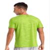 Kaerm Men's Rash Guard UPF50+ UV Protection Stretchy Summer Swimming Tops Active Sport Casual Athletic T-Shirt Fluorescent Green A Large view 2