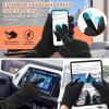 Cierto Winter Gloves for Men and Women: Warm Touch Screen Polar Fleece Thermal Gloves with Elastic Cuff for Running, Driving, Biking, Outdoor Activities and Work in Cold Weather - Black view 3