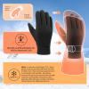 Cierto Winter Gloves for Men and Women: Warm Touch Screen Polar Fleece Thermal Gloves with Elastic Cuff for Running, Driving, Biking, Outdoor Activities and Work in Cold Weather - Black view 4