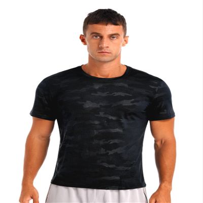 Kaerm Men's Rash Guard UPF50+ UV Protection Stretchy Summer Swimming Tops Active Sport Casual Athletic T-Shirt Black A Medium