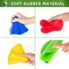 Vhxorrz Poly Spot Markers 9 inch 15 Pcs Non-Slip Rubber Agility Markers Flat Field Cones Floor Dots for Football, Soccer, Basketball Training Markers, School Activities, Exercise Drills view 2