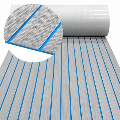 HZCHIONE Boat Flooring 94x16 EVA Foam Boat Decking Faux Teak Marine Carpet Boat Floor Non-Slip Self-Adhesive Foam Boat Floor Mat Rolls Sheet for Motorboat RV Yacht Kayak Deck Helm Pad