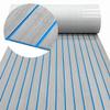 HZCHIONE Boat Flooring 94x16 EVA Foam Boat Decking Faux Teak Marine Carpet Boat Floor Non-Slip Self-Adhesive Foam Boat Floor Mat Rolls Sheet for Motorboat RV Yacht Kayak Deck Helm Pad view 1