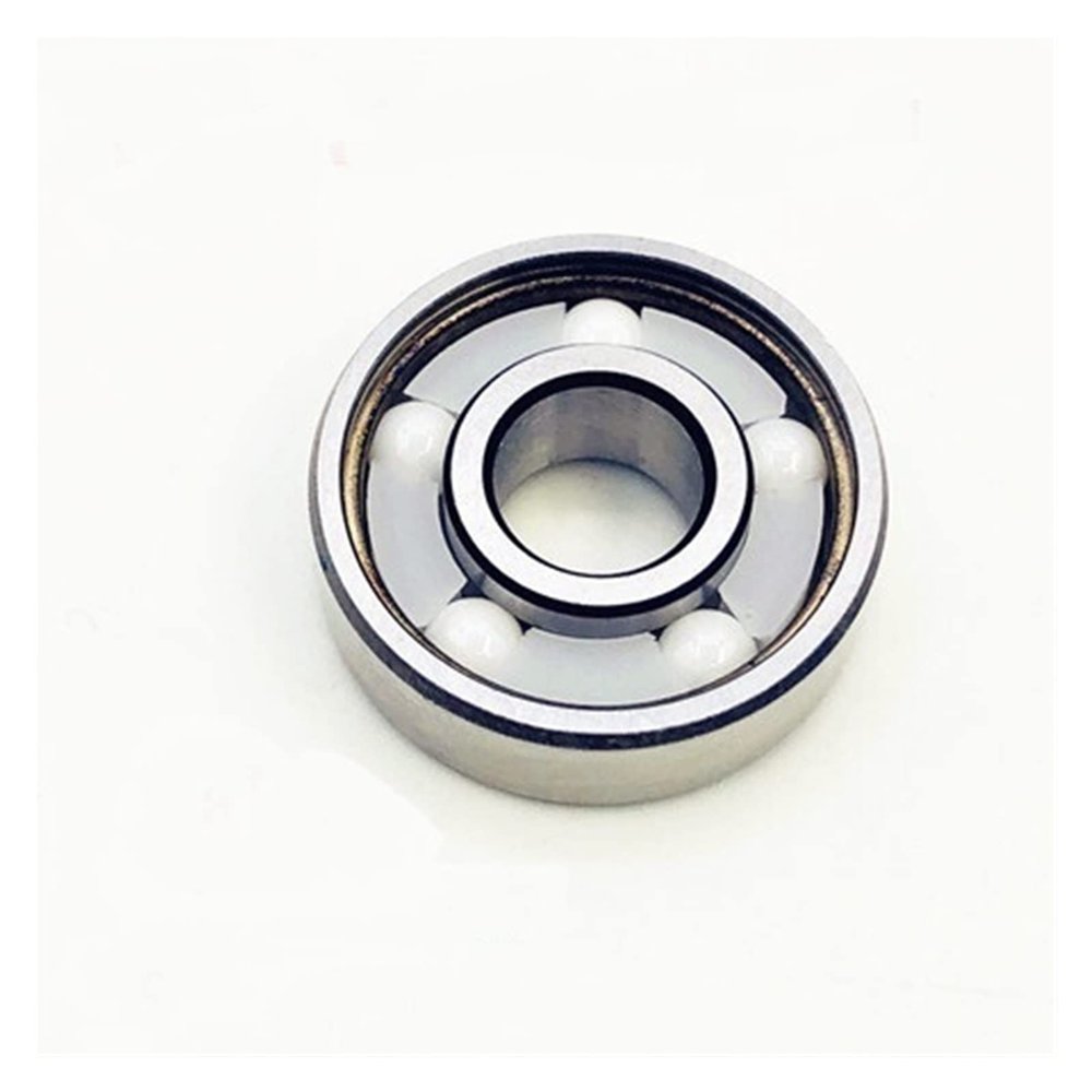 608 Ceramic Hybrid Bearing for Skateboard Longboard Double Rocker Roller Skates Inline Skating Scooter DINGGUANGHE(1pc zro2 5 Ball)