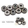 627z Quad Skates Artistic Skate Bearing Zro2 Or Si3N4 7x22x7mm Hybrid Ceramic Ball Bearing 627 DINGGUANGHE(8pcs ZrO2 Hybrid 627) view 3