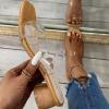 AnFeng Transparent Fashion Heels Shoes Thick Slippers Outdoor Women's Casual Sandals Women's Slipper Smile Face Slippers for Women (Brown, 8) view 2