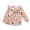 BINPAW Boys Girls Rain Jacket Hoods Waterproof Raincoats Kids Light Weight Windbreakers, Pink Doughnut, 8-9 Years = Tag 140 view 3
