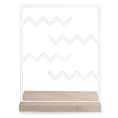 EWART WOODS Jewelry organizer stand necklace holder display bracelet, ring, watch earring rack jewelry tree jewlery tray (White)